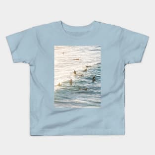 Golden Afternoon Surfers Kids T-Shirt